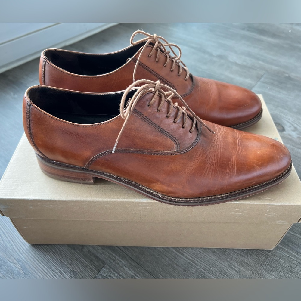 Cole Haan Air Madison Oxford Dress Shoe British Tan Men’s Size 9.5